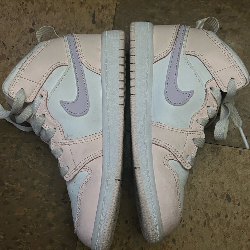Jordan Pink and Cream Sneakers